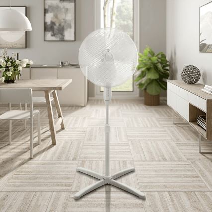 ZEVENTI - Ventilator de podea FLOW 40W/230V alb