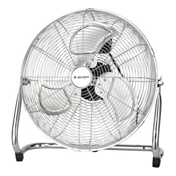 ZEVENTI - Ventilator de podea FLOW 100W/230V crom lucios