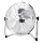 ZEVENTI - Ventilator de podea FLOW, 60 W/230 V, 44,5 cm, crom lucios