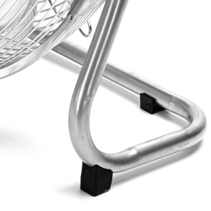 ZEVENTI - Ventilator de podea FLOW, 60 W/230 V, 44,5 cm, crom lucios