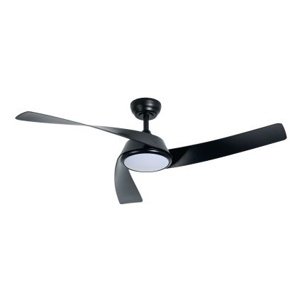 ZEVENTI - Ventilator de tavan LED reglabil AERYS LED/24W/230V 3000/4000/6000K Wi-Fi Tuya negru + telecomandă