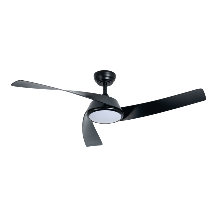 ZEVENTI - Ventilator de tavan LED reglabil AERYS LED/24W/230V 3000/4000/6000K Wi-Fi Tuya negru + telecomandă