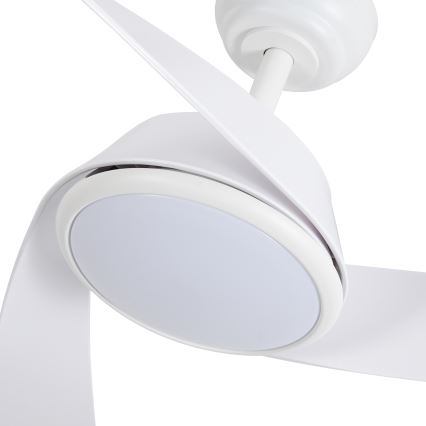 ZEVENTI - Ventilator de tavan LED dimabil AERYS LED/24W/230V 3000/4000/6000K Wi-Fi Tuya alb + telecomandă