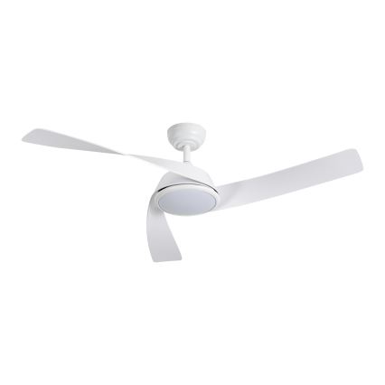 ZEVENTI - Ventilator de tavan LED dimerizabil AERYS, 24W, 230V, 3000/4000/6000K, Wi-Fi Tuya, alb + telecomandă