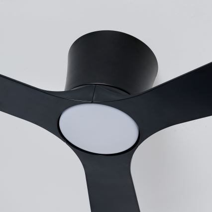 ZEVENTI - Ventilator de tavan LED reglabil AUREX LED/24W/230V 3000/4000/6000K Wi-Fi Tuya negru + telecomandă