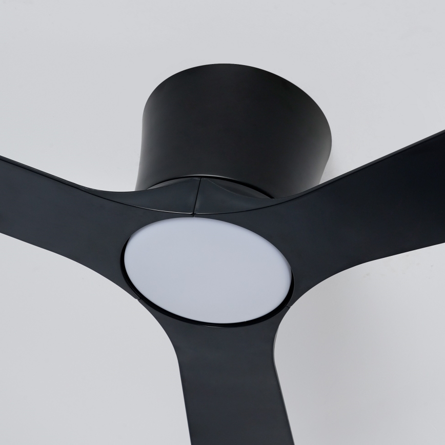 ZEVENTI - Ventilator de tavan LED reglabil AUREX LED/24W/230V 3000/4000/6000K Wi-Fi Tuya negru + telecomandă