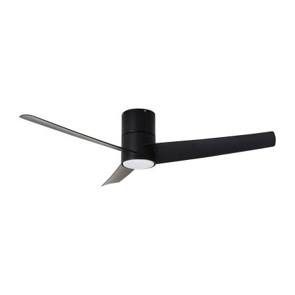 ZEVENTI - Ventilator de tavan LED BARROSA, 18W, 230V, 3000/4000/6000K, Wi-Fi Tuya, negru + telecomandă