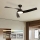 ZEVENTI - Ventilator de tavan LED dimabil AERYS LED/24W/230V 3000/4000/6000K Wi-Fi Tuya negru + telecomandă