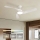 ZEVENTI - Ventilator de tavan LED dimerizabil AERYS, 24W, 230V, 3000/4000/6000K, Wi-Fi Tuya, alb + telecomandă