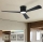 ZEVENTI - Ventilator de tavan LED dimmabil AUREX LED/24W/230V 3000/4000/6000K Wi-Fi Tuya negru + telecomandă