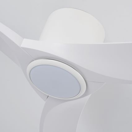 ZEVENTI - Ventilator de tavan LED dimmabil ORBITO, 24W/230V, 3000/4000/6000K, Wi‑Fi Tuya, alb, cu telecomandă