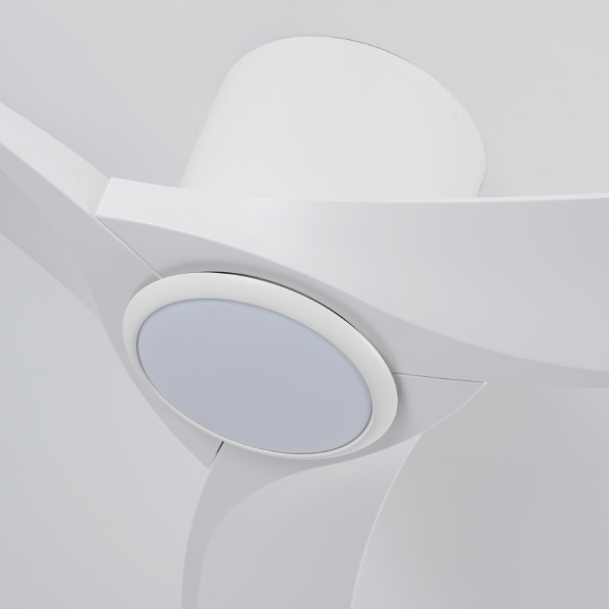 ZEVENTI - Ventilator de tavan LED dimmabil ORBITO, 24W/230V, 3000/4000/6000K, Wi‑Fi Tuya, alb, cu telecomandă