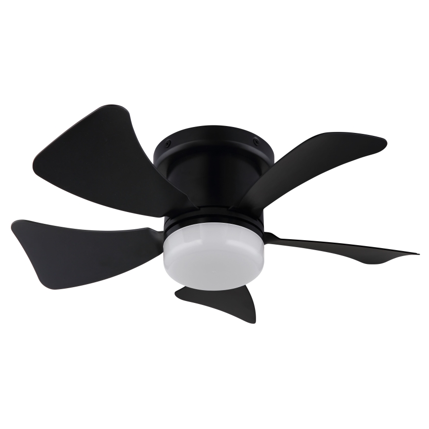 ZEVENTI - Ventilator de tavan cu LED reglabil MUNDAKA LED/10W/230V 3000-6500K negru + telecomandă