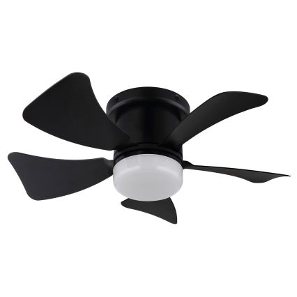 ZEVENTI - Ventilator de tavan cu LED reglabil MUNDAKA LED/10W/230V 3000-6500K negru + telecomandă