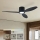ZEVENTI - Ventilator de tavan LED reglabil VENTORA LED/24W/230V 3000/4000/6000K Wi‑Fi Tuya negru + telecomandă