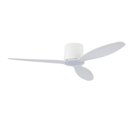 ZEVENTI - Ventilator de tavan LED dimmabil VENTORA LED/24W/230V 3000/4000/6000K Wi-Fi Tuya alb + telecomandă