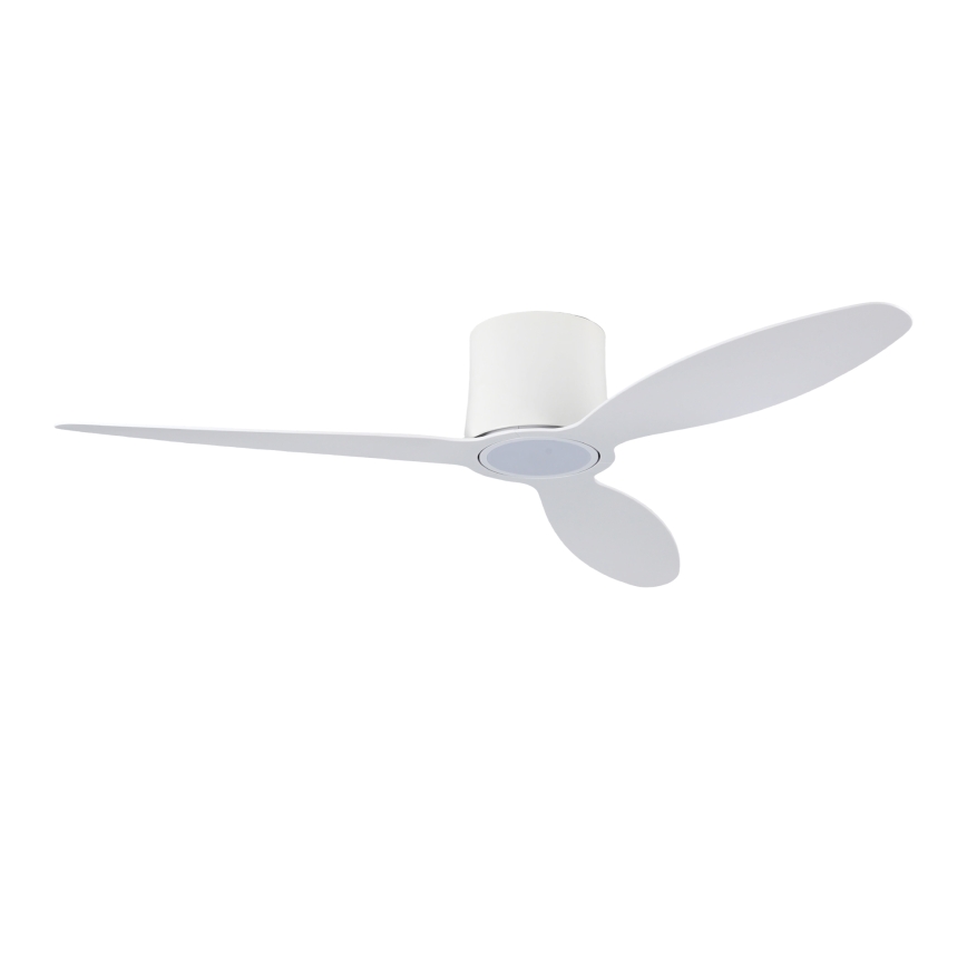 ZEVENTI - Ventilator de tavan LED VENTORA, dimabil, 24W/230V, 3000/4000/6000K, Wi-Fi Tuya, alb + telecomandă