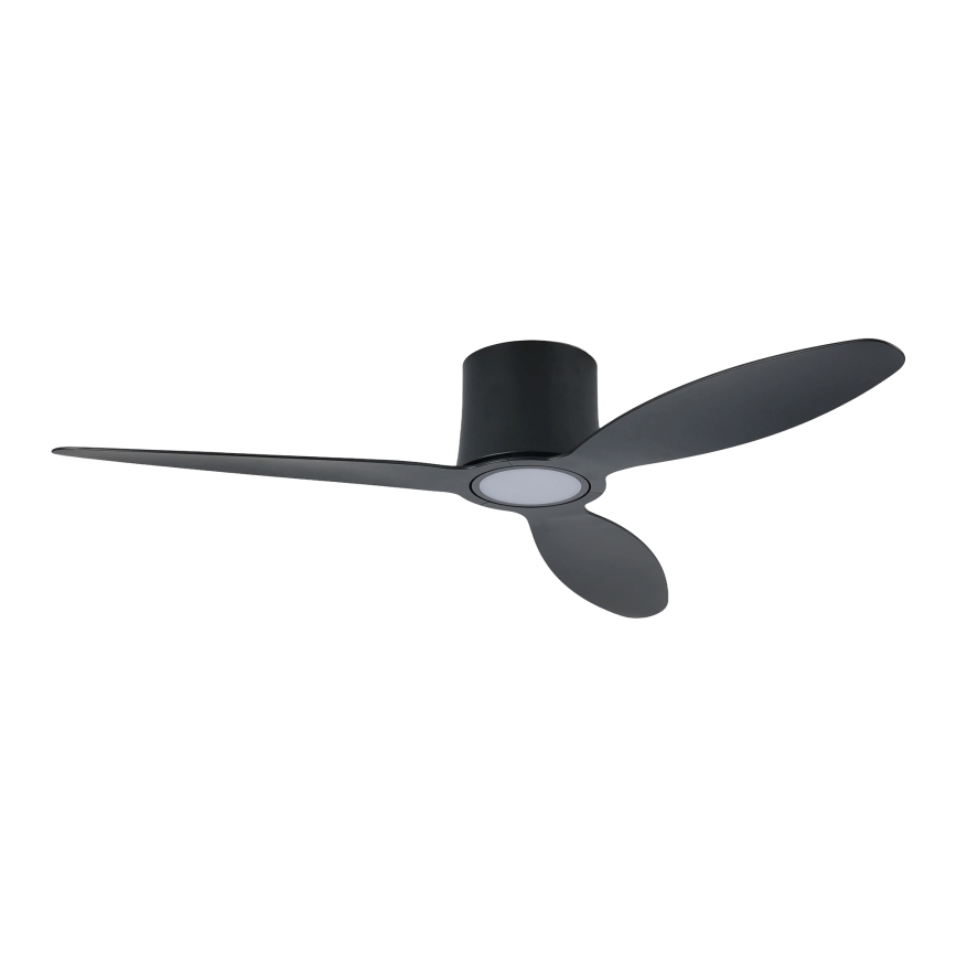 ZEVENTI - Ventilator de tavan LED reglabil VENTORA LED/24W/230V 3000/4000/6000K Wi‑Fi Tuya negru + telecomandă