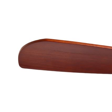 ZEVENTI - Ventilator de tavan LIONI Wi-Fi Tuya crom mat/stejar + telecomandă