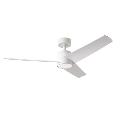 ZEVENTI - Ventilator de tavan ORVIETO LED, 18W, 230V, 3000/4000/6000K, Wi-Fi Tuya, alb + telecomandă