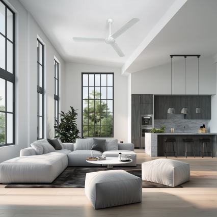 ZEVENTI - Ventilator de tavan TOFINO alb