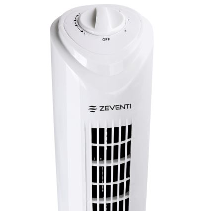 ZEVENTI - Ventilator tip coloană FLOW 45W/230V alb