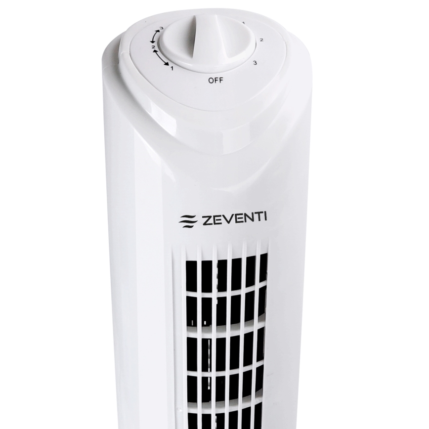 ZEVENTI - Ventilator tip coloană FLOW 45W/230V alb
