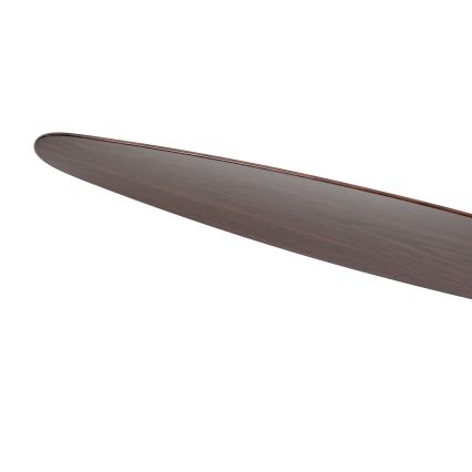 ZEVENTI - Ventilator de tavan VENTORA LED cu intensitate reglabilă, 24W/230V 3000/4000/6000K Wi-Fi Tuya negru/nuc + telecomandă