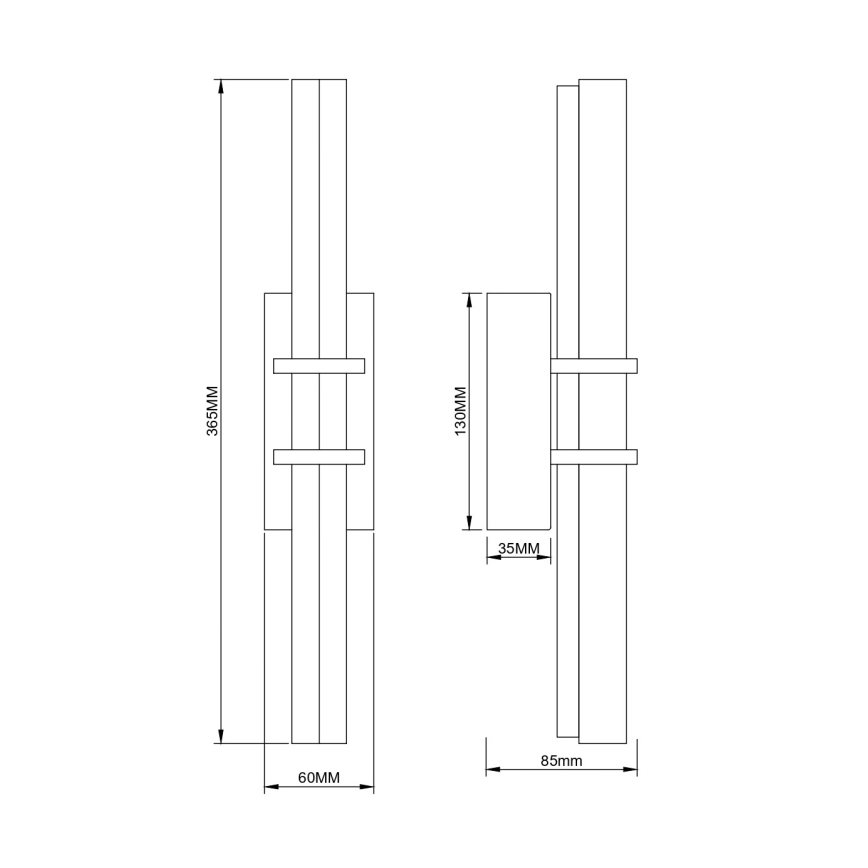 Aplică LED de perete Zuma Line, 8W, 230V, aurie