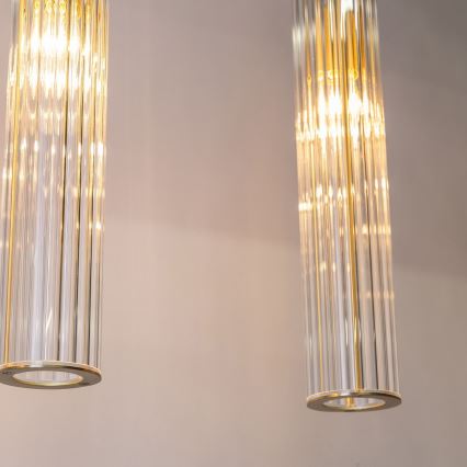 Zuma Line - Lustră suspendată pe cablu 4xE14/7W/230V, aurie