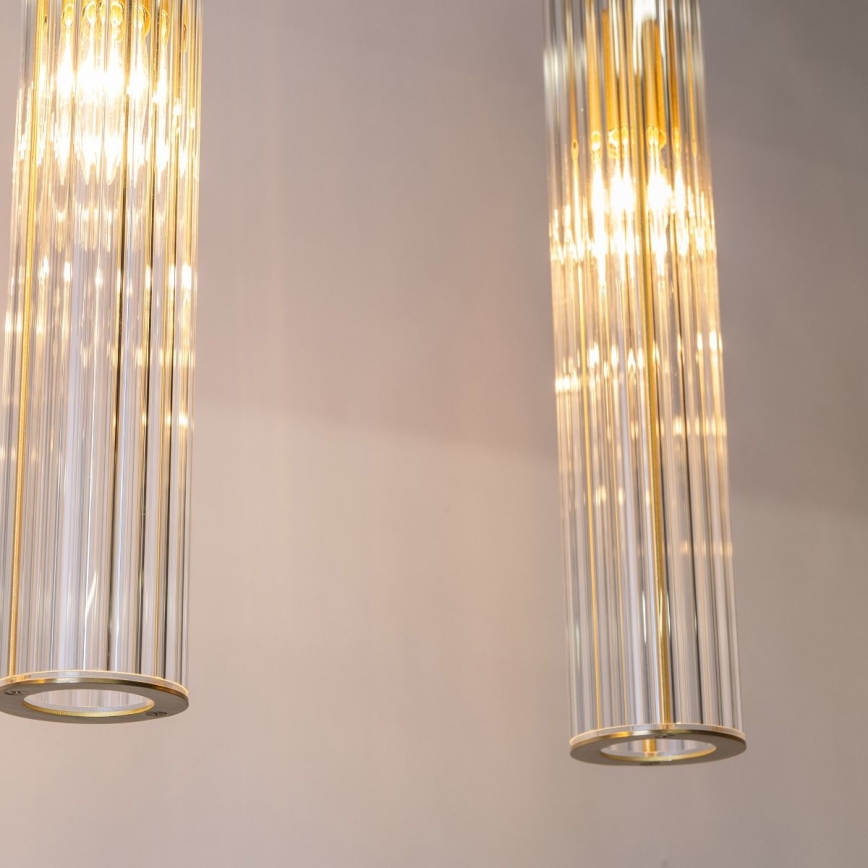 Zuma Line - Lustră suspendată pe cablu 4xE14/7W/230V, aurie