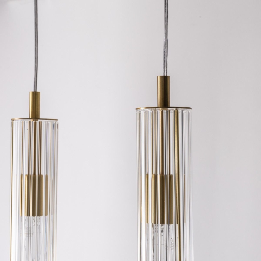 Zuma Line - Lustră suspendată pe cablu 4xE14/7W/230V, aurie