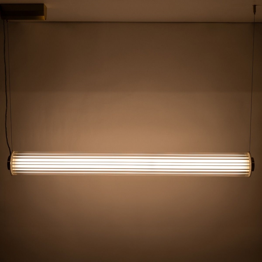 Zuma Line - Lustră LED dimabilă pe cablu LED/39W/230V 2700-6500K aurie + telecomandă
