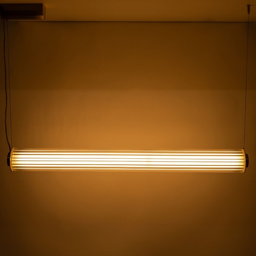 Zuma Line - Lustră LED dimabilă pe cablu LED/39W/230V 2700-6500K aurie + telecomandă