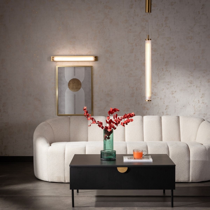 Zuma Line - Candelabru LED dimabil pe cablu, LED/26W/230V, 2700-6500K, auriu + telecomandă
