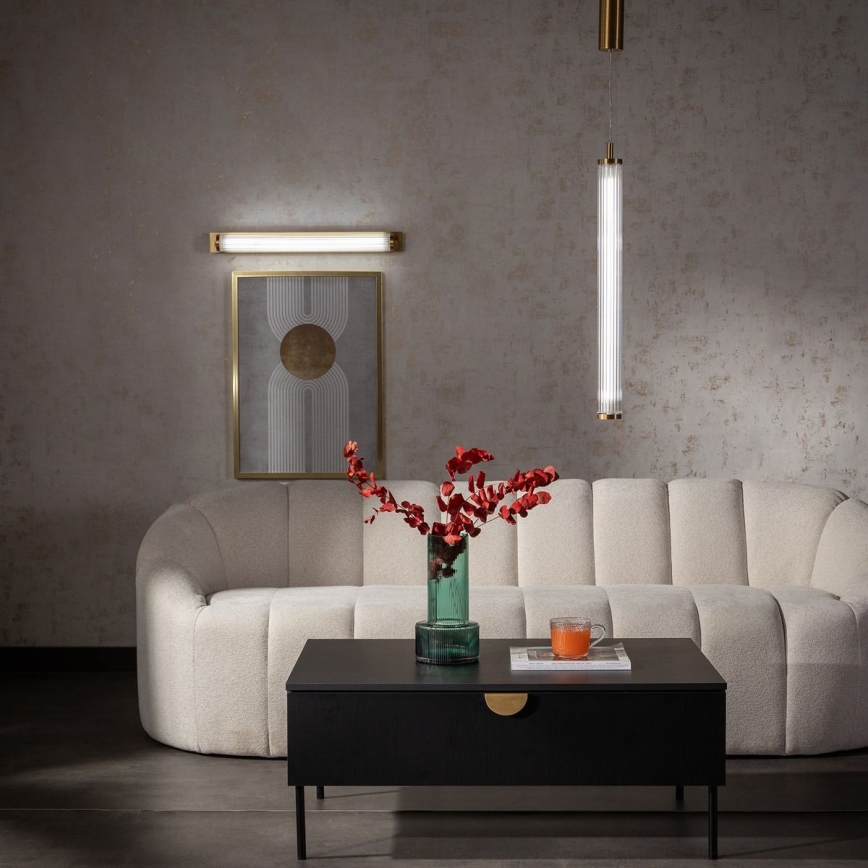 Zuma Line - Candelabru LED dimabil pe cablu, LED/26W/230V, 2700-6500K, auriu + telecomandă