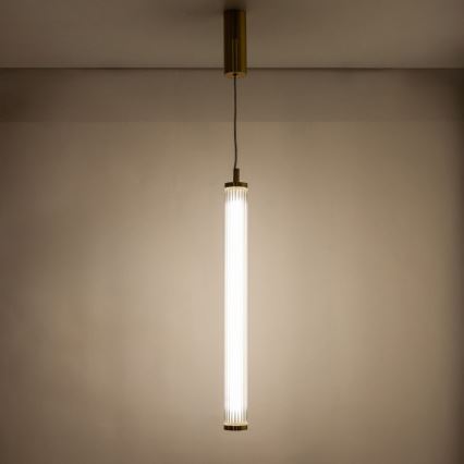 Zuma Line - Candelabru LED dimabil pe cablu, LED/26W/230V, 2700-6500K, auriu + telecomandă