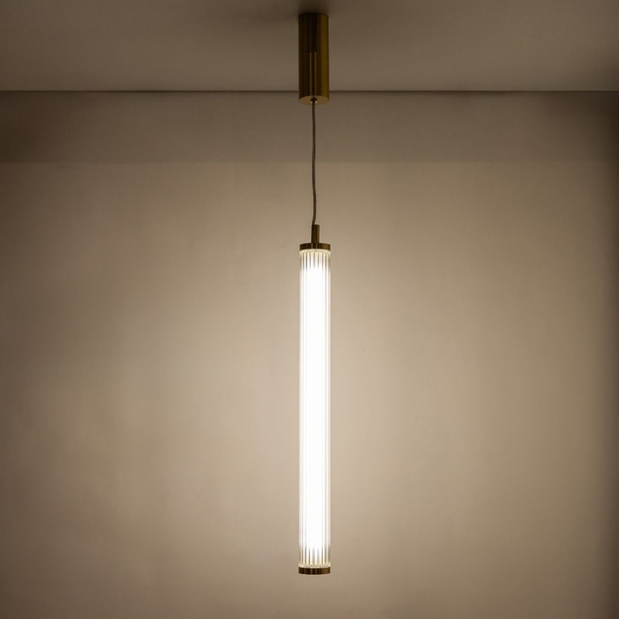 Zuma Line - Candelabru LED dimabil pe cablu, LED/26W/230V, 2700-6500K, auriu + telecomandă
