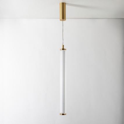 Zuma Line - Candelabru LED dimabil pe cablu, LED/26W/230V, 2700-6500K, auriu + telecomandă