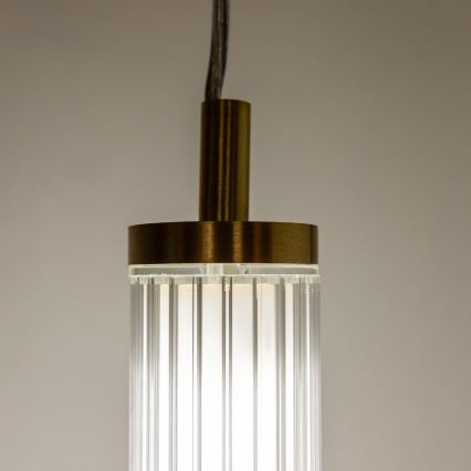 Zuma Line - Candelabru LED dimabil pe cablu, LED/26W/230V, 2700-6500K, auriu + telecomandă