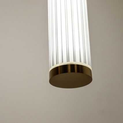 Zuma Line - Candelabru LED dimabil pe cablu, LED/26W/230V, 2700-6500K, auriu + telecomandă