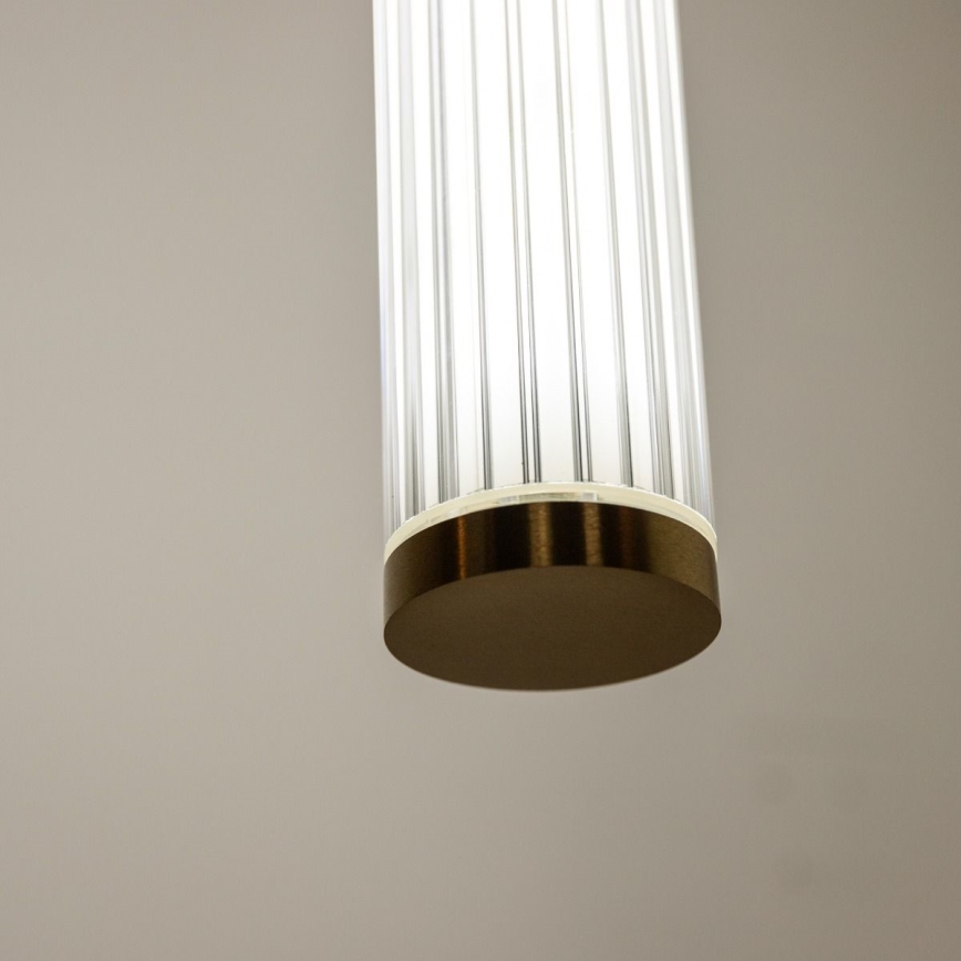 Zuma Line - Candelabru LED dimabil pe cablu, LED/26W/230V, 2700-6500K, auriu + telecomandă