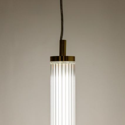 Zuma Line - Candelabru LED dimabil pe cablu, LED/26W/230V, 2700-6500K, auriu + telecomandă