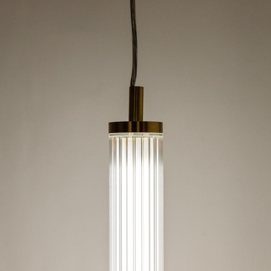 Zuma Line - Candelabru LED dimabil pe cablu, LED/26W/230V, 2700-6500K, auriu + telecomandă