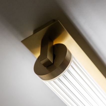 Zuma Line - Lampă de perete LED dimabilă, 26W/230V, 2700-6500K, auriu + telecomandă