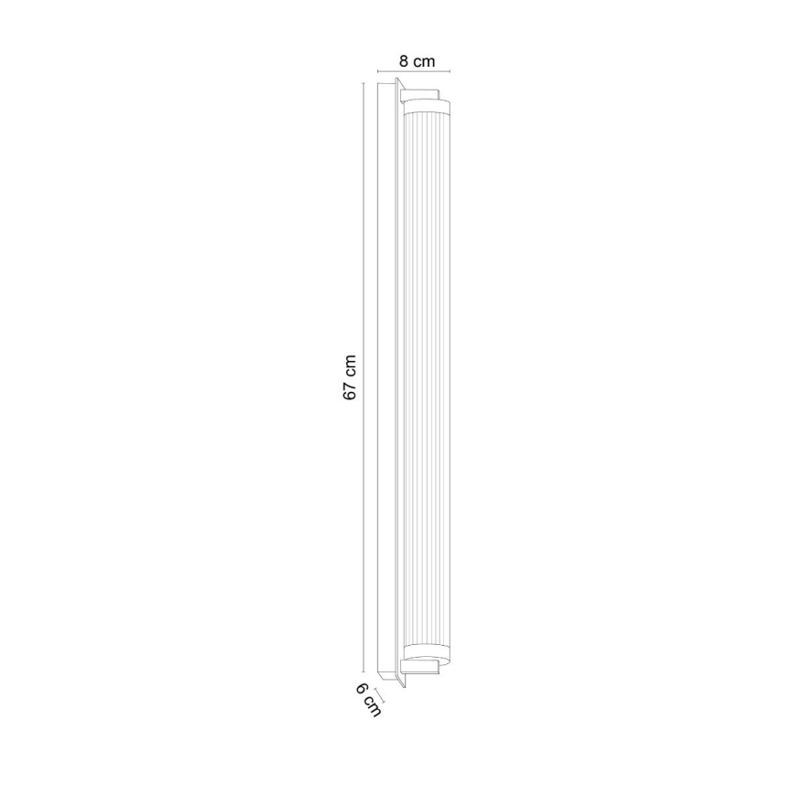 Zuma Line - Lampă de perete LED dimabilă, 26W/230V, 2700-6500K, auriu + telecomandă