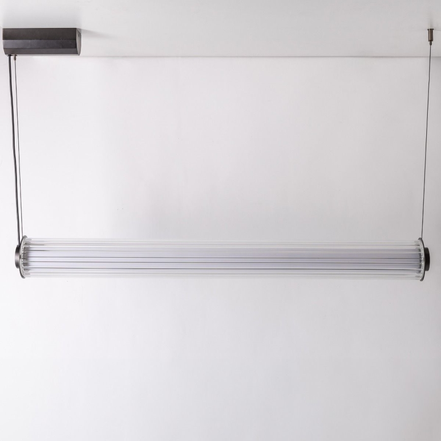 Zuma Line - Lustra LED dimabilă pe cablu LED/39W/230V 2700-6500K neagră + telecomandă