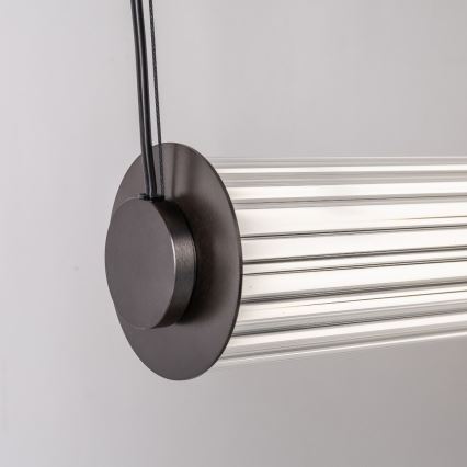 Zuma Line - Lustra LED dimabilă pe cablu LED/39W/230V 2700-6500K neagră + telecomandă
