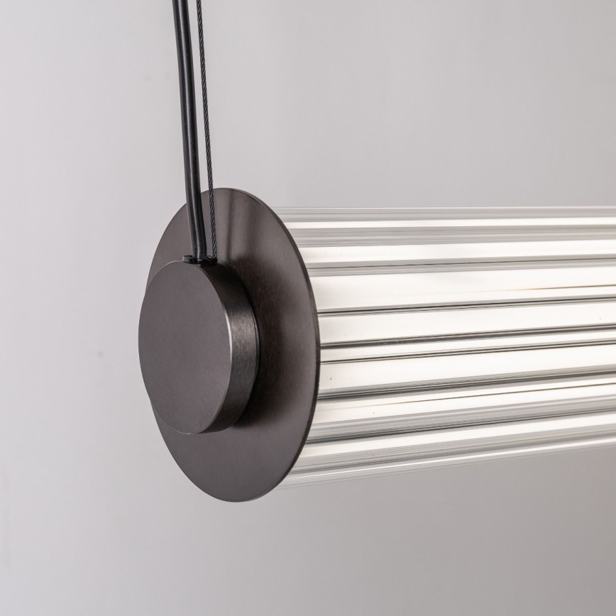 Zuma Line - Lustra LED dimabilă pe cablu LED/39W/230V 2700-6500K neagră + telecomandă