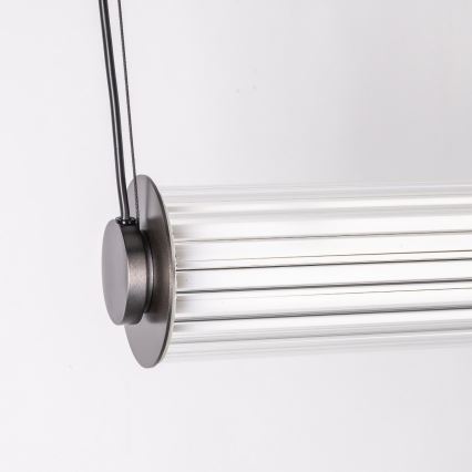 Zuma Line - Lustra LED dimabilă pe cablu LED/39W/230V 2700-6500K neagră + telecomandă